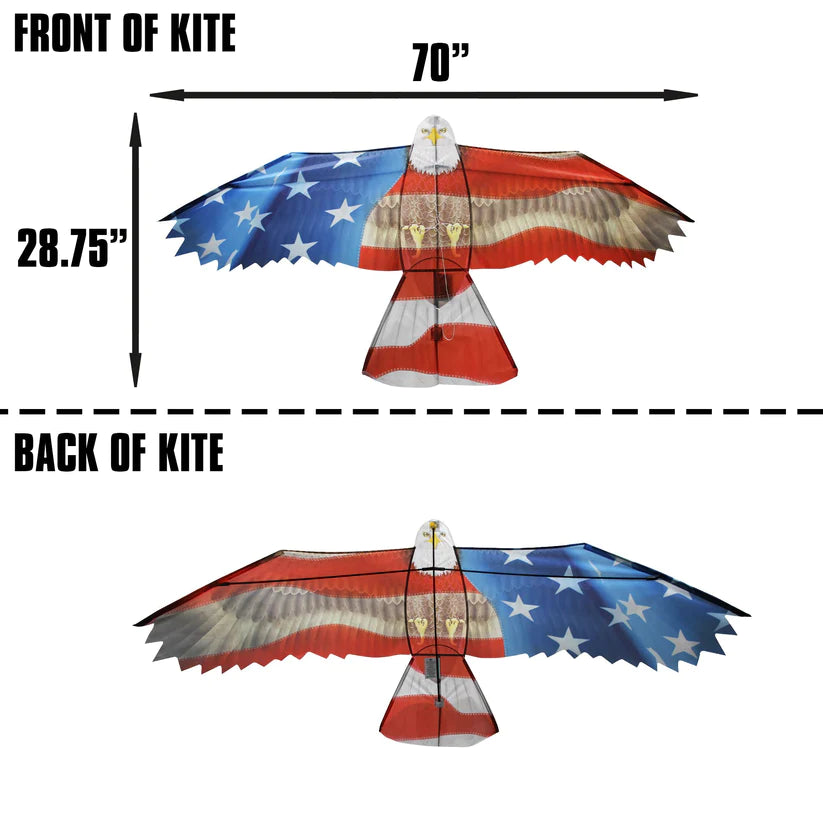 72 Inch Winspac Nylon USA Eagle Kite – Magic Kites and Toys