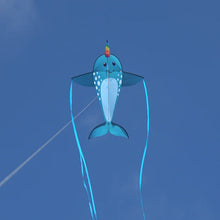 Load image into Gallery viewer, 57  Inch Tall Nylon Narwhal Kite
