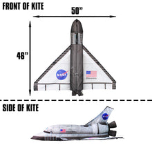 Load image into Gallery viewer, 50 Inch Wide 3-D Nylon Space Shuttle Discovery Kite
