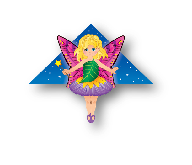 WindNSun Delta XT Fairy Nylon Kite, 54 Inches Wide