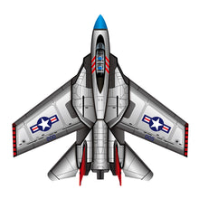 Load image into Gallery viewer, SuperSized Fighter Jet Nylon Kite w/ 3D Cockpit, 57 Inches Wide
