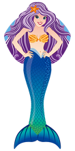 Load image into Gallery viewer, 69 inches (5.75 foot) tall Nylon Mermaid kite
