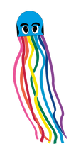 Load image into Gallery viewer, 121 inch long Nylon Rainbow Octopus Blue
