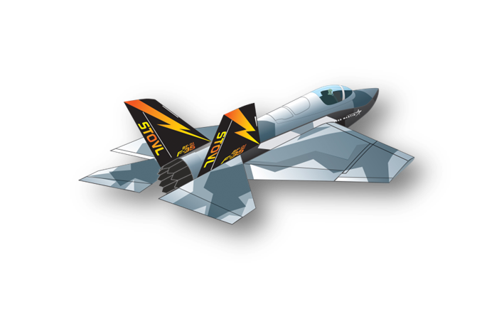 WindForce F-35 3D Nylon Kite, 40 Inches Wide