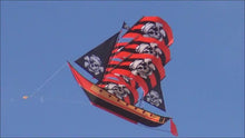 Load and play video in Gallery viewer, 38 Inch tall SuperSize 3D PirateShip Nylon Kite
