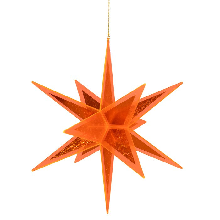 Crystal Star 15 inch Orange