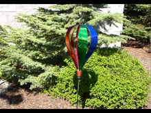 Load and play video in Gallery viewer, Rainbow Glitter 6 Panel Hot Air Balloon Ground Spinner
